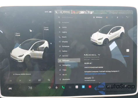 2021 Tesla Model Y Long Range Dual Motor All-Wheel Drive из США, поврежденный, VIN 5YJYGAEEXMF149158